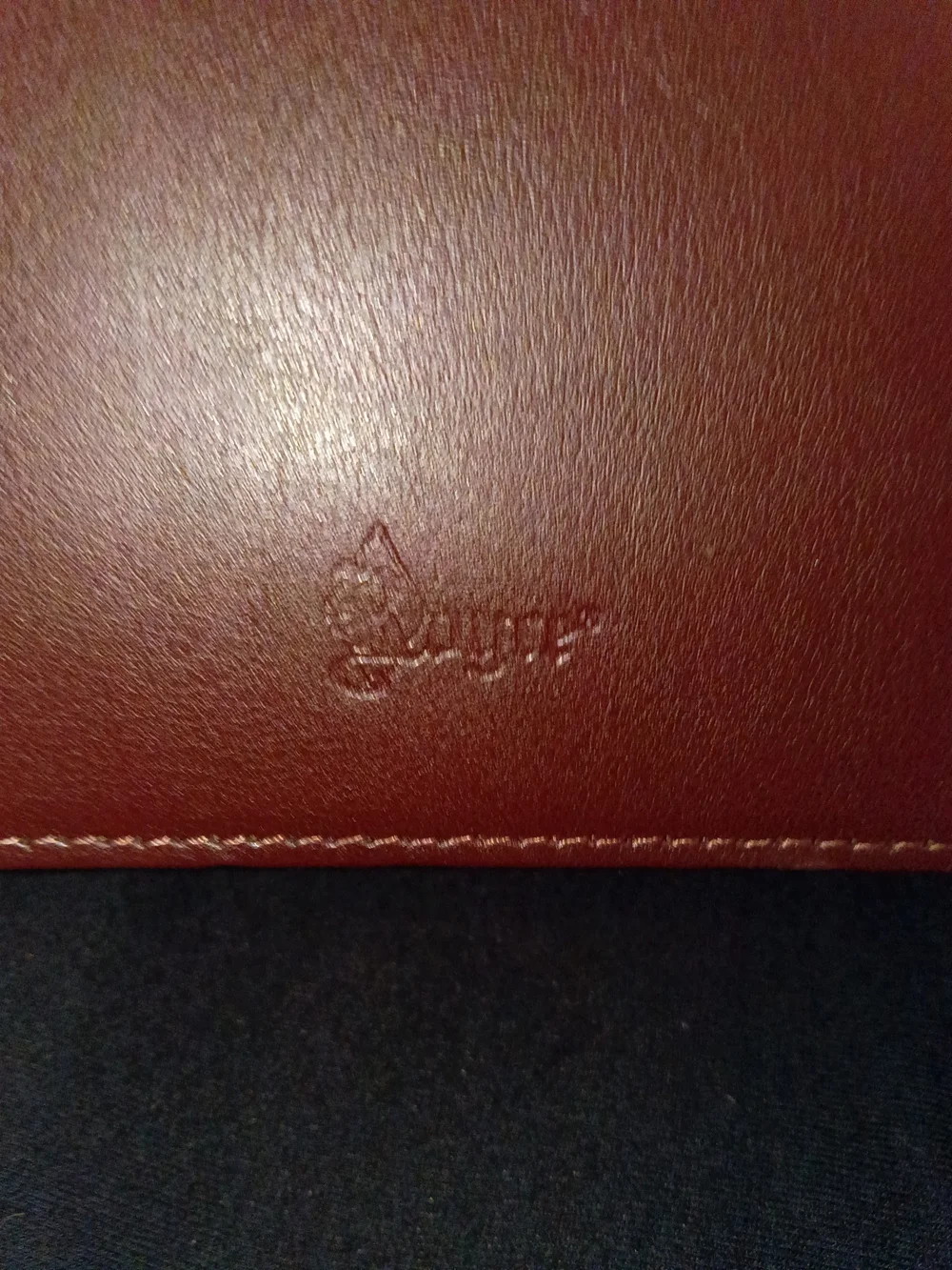 ROYCE N. Y. Burgundy Leather Broader Luxury Suede 2 Compartment Wine Over Tote